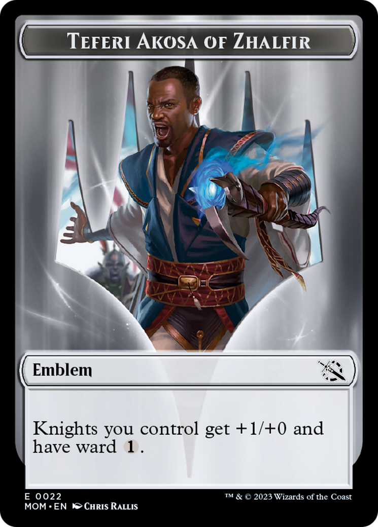 Teferi Akosa of Zhalfir Emblem [March of the Machine Tokens] | GrognardGamesBatavia