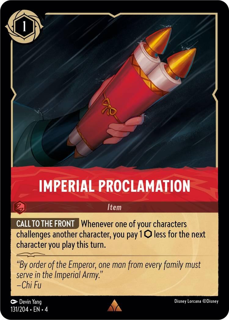 Imperial Proclamation (131/204) [Ursula's Return] | GrognardGamesBatavia