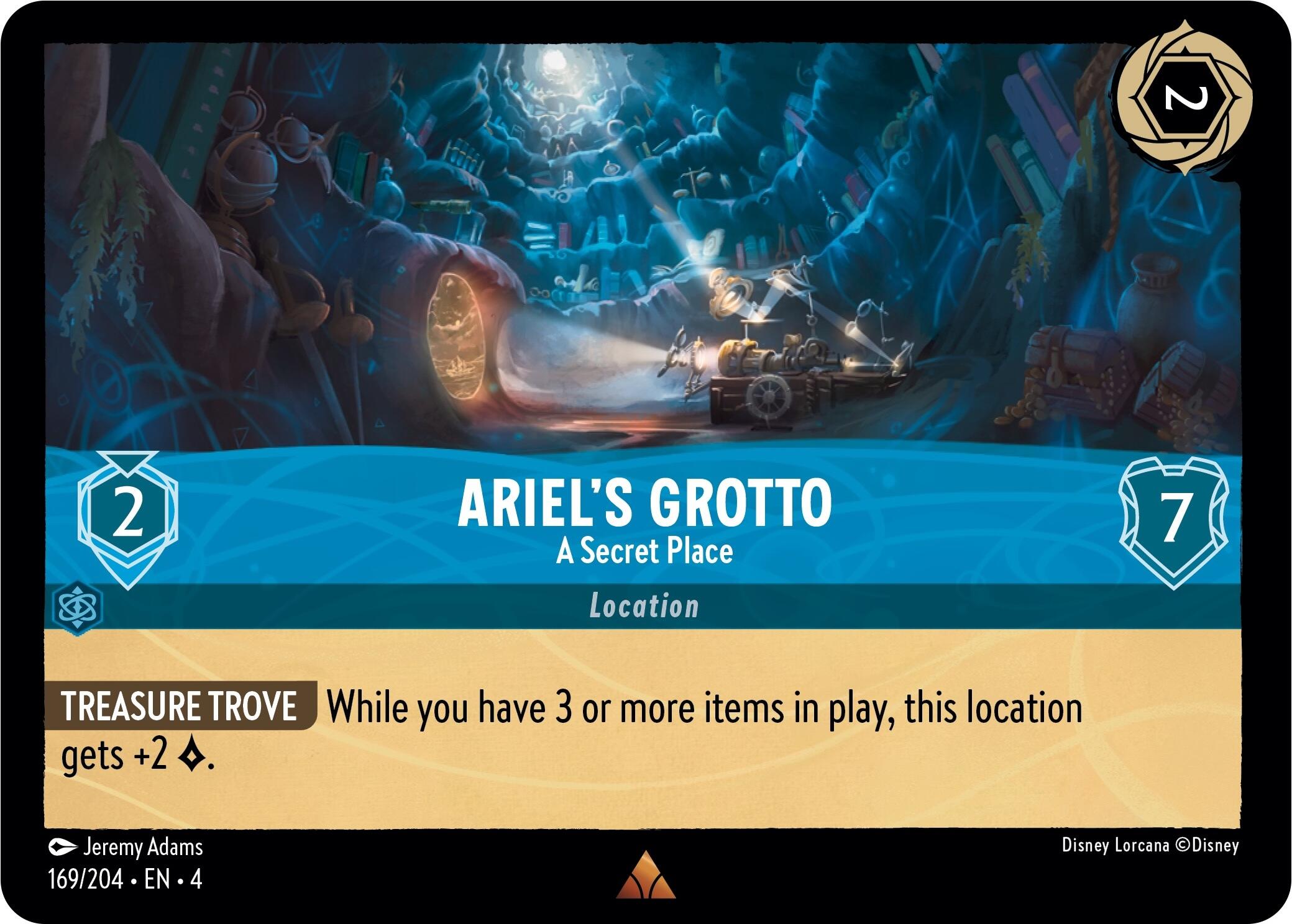 Ariel's Grotto - A Secret Place (169/204) [Ursula's Return] | GrognardGamesBatavia