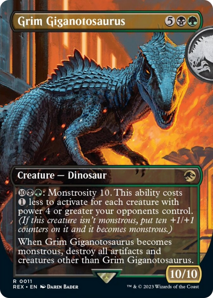 Grim Giganotosaurus (Borderless) [Jurassic World Collection] | GrognardGamesBatavia