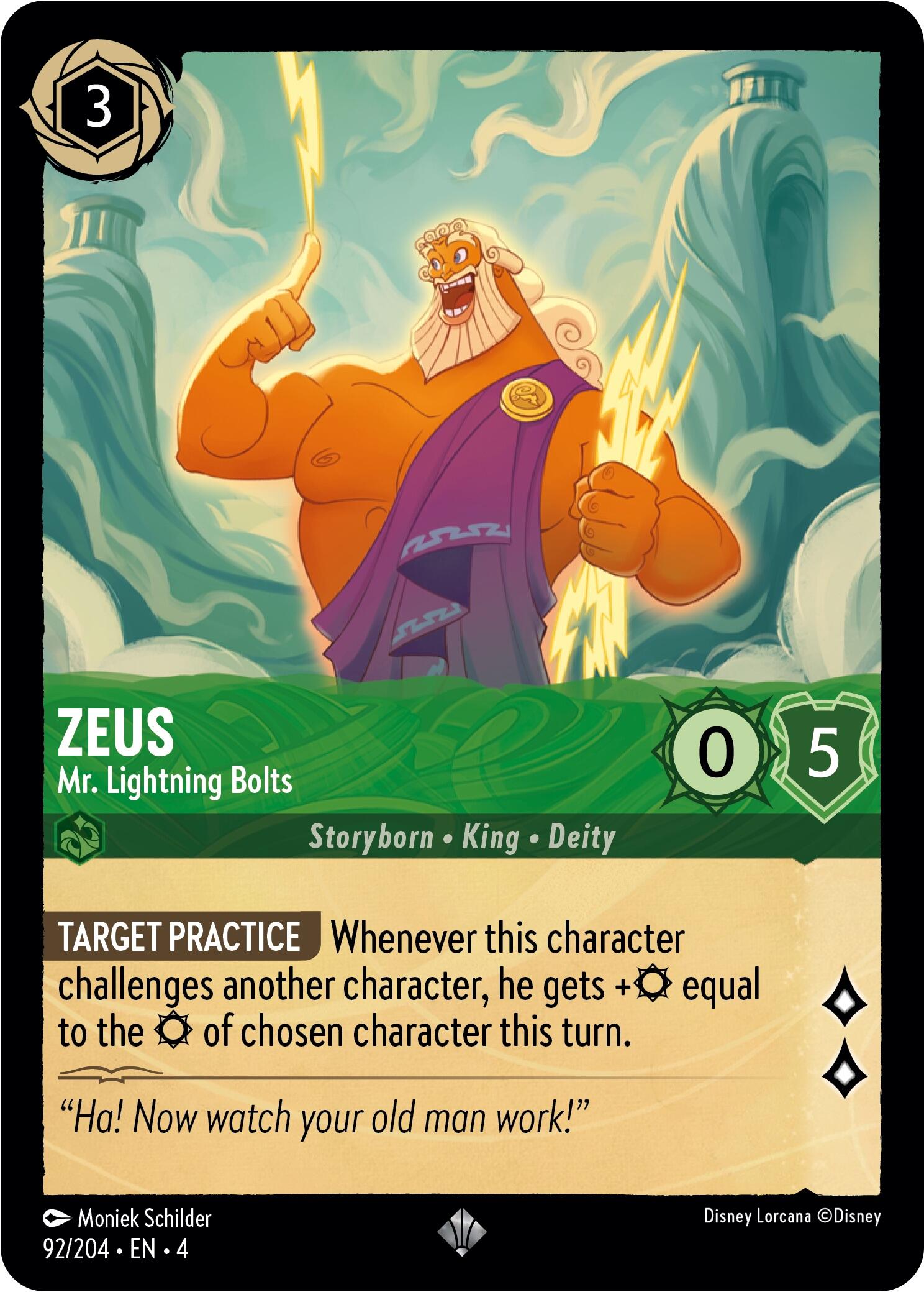 Zeus - Mr. Lightning Bolts (92/204) [Ursula's Return] | GrognardGamesBatavia