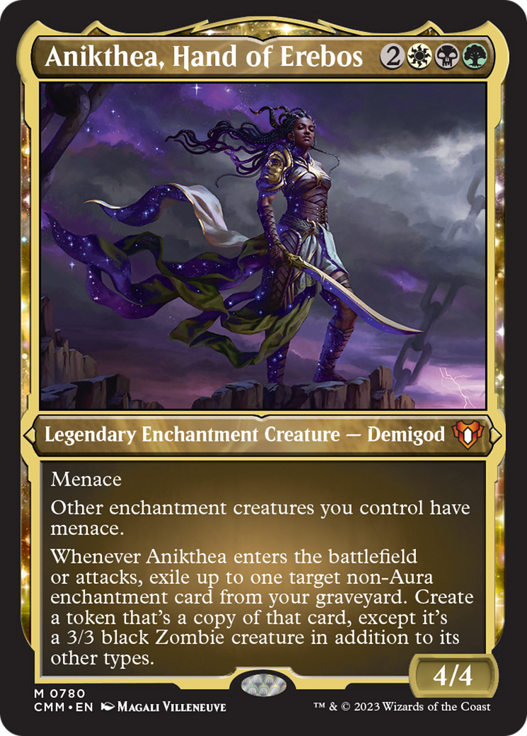 Anikthea, Hand of Erebos (Display Commander) (Foil Etched) [Commander Masters] | GrognardGamesBatavia