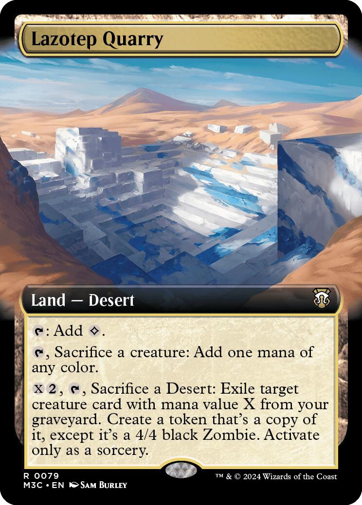 Lazotep Quarry (Extended Art) (Ripple Foil) [Modern Horizons 3 Commander] | GrognardGamesBatavia