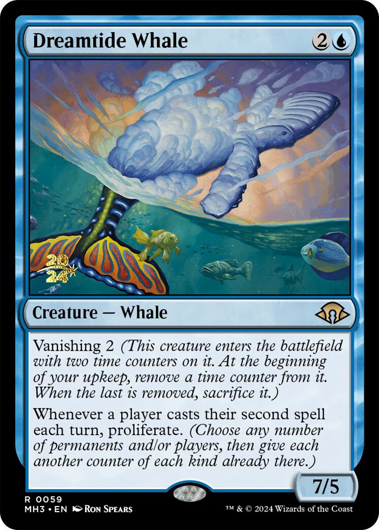 Dreamtide Whale [Modern Horizons 3 Prerelease Promos] | GrognardGamesBatavia