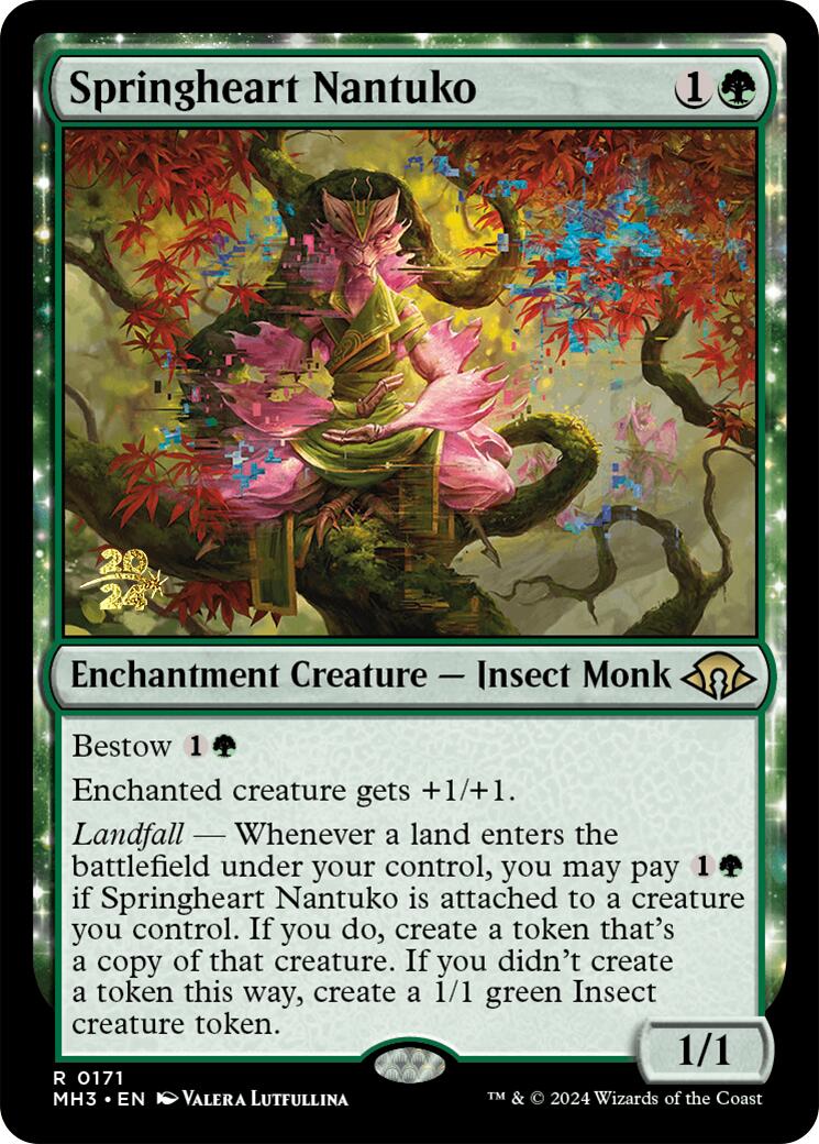 Springheart Nantuko [Modern Horizons 3 Prerelease Promos] | GrognardGamesBatavia