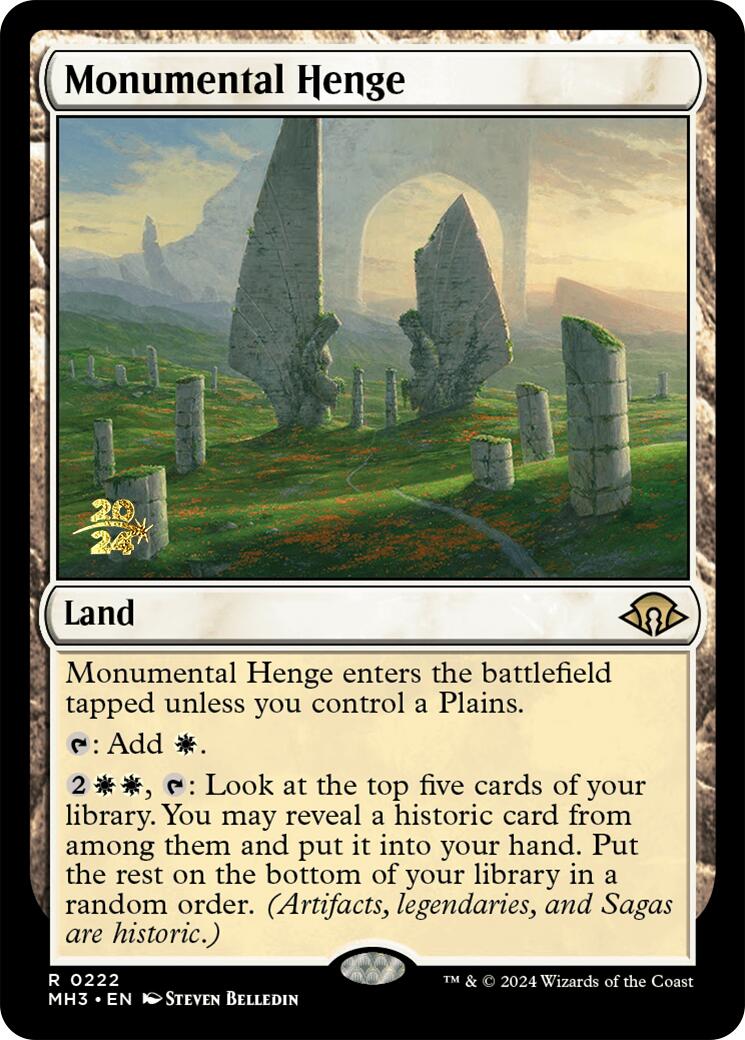 Monumental Henge [Modern Horizons 3 Prerelease Promos] | GrognardGamesBatavia