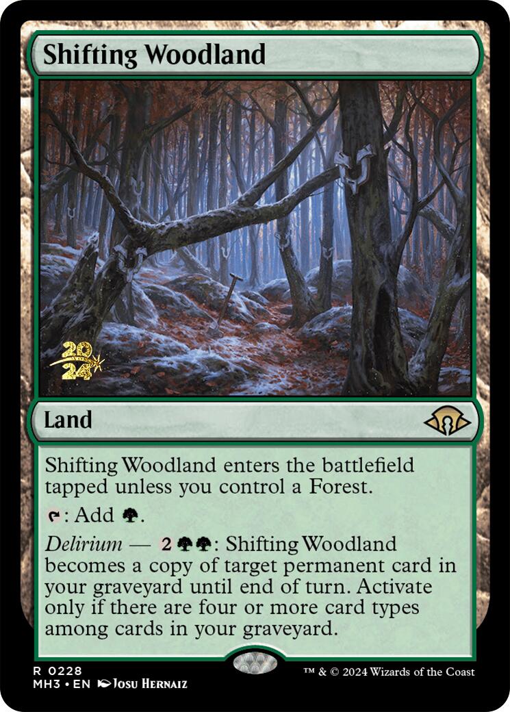 Shifting Woodland [Modern Horizons 3 Prerelease Promos] | GrognardGamesBatavia