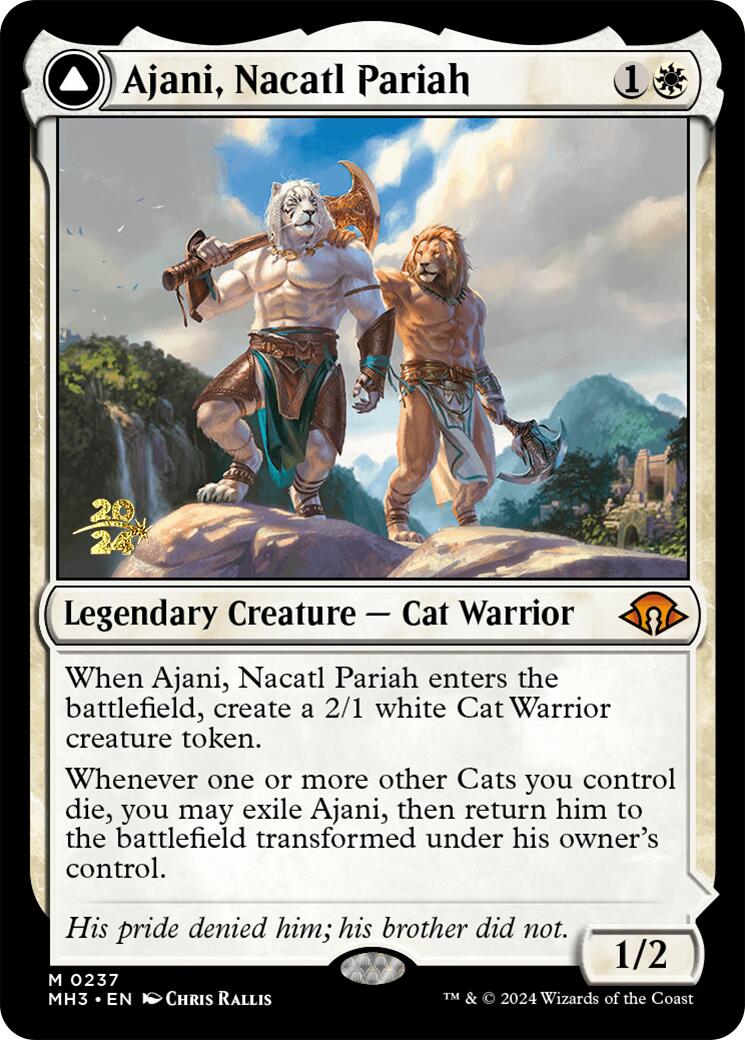 Ajani, Nacatl Pariah [Modern Horizons 3 Prerelease Promos] | GrognardGamesBatavia