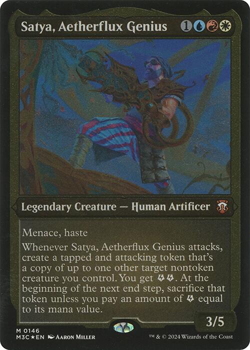 Satya, Aetherflux Genius (Display Commander) [Modern Horizons 3 Commander] | GrognardGamesBatavia