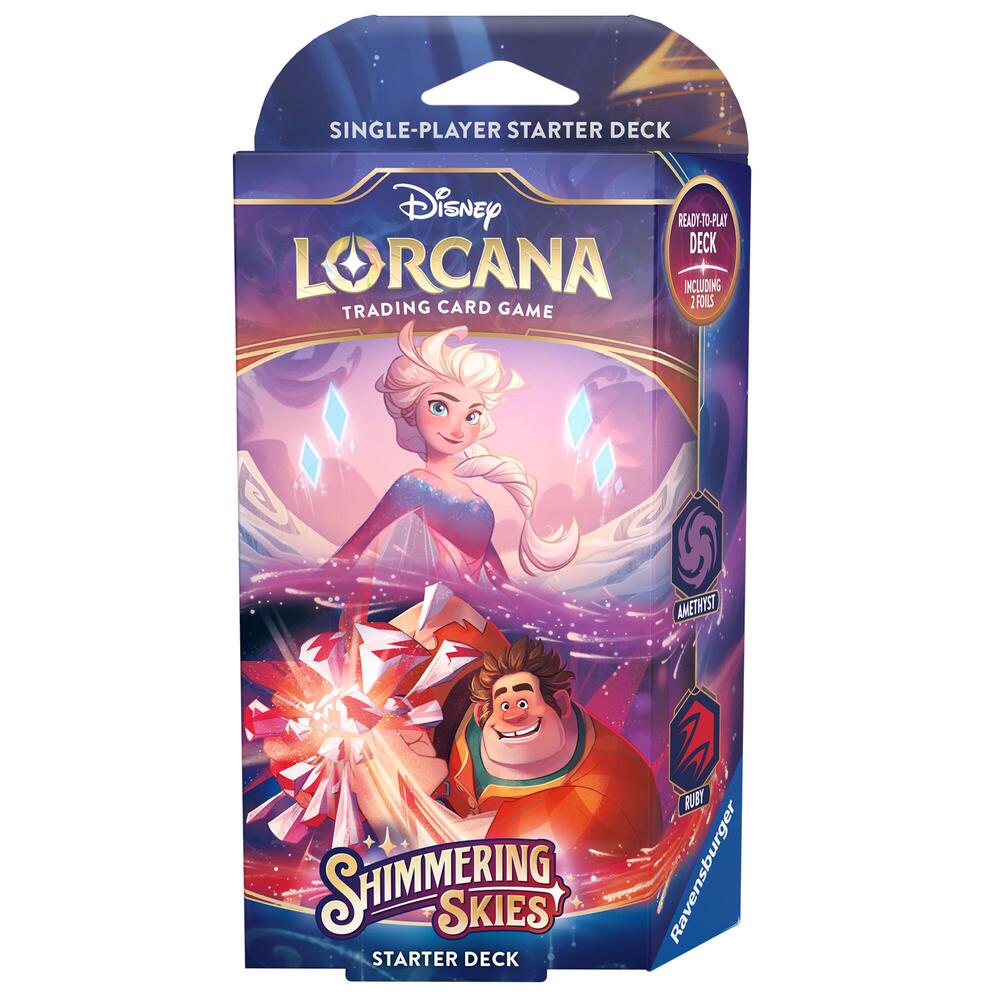 Disney Lorcana TCG: Shimmering Skies Starter Deck - Amethyst & Ruby | GrognardGamesBatavia