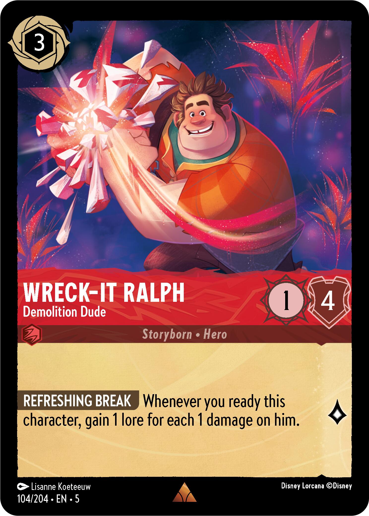 Wreck-It Ralph - Demolition Dude (104/204) [Shimmering Skies] | GrognardGamesBatavia