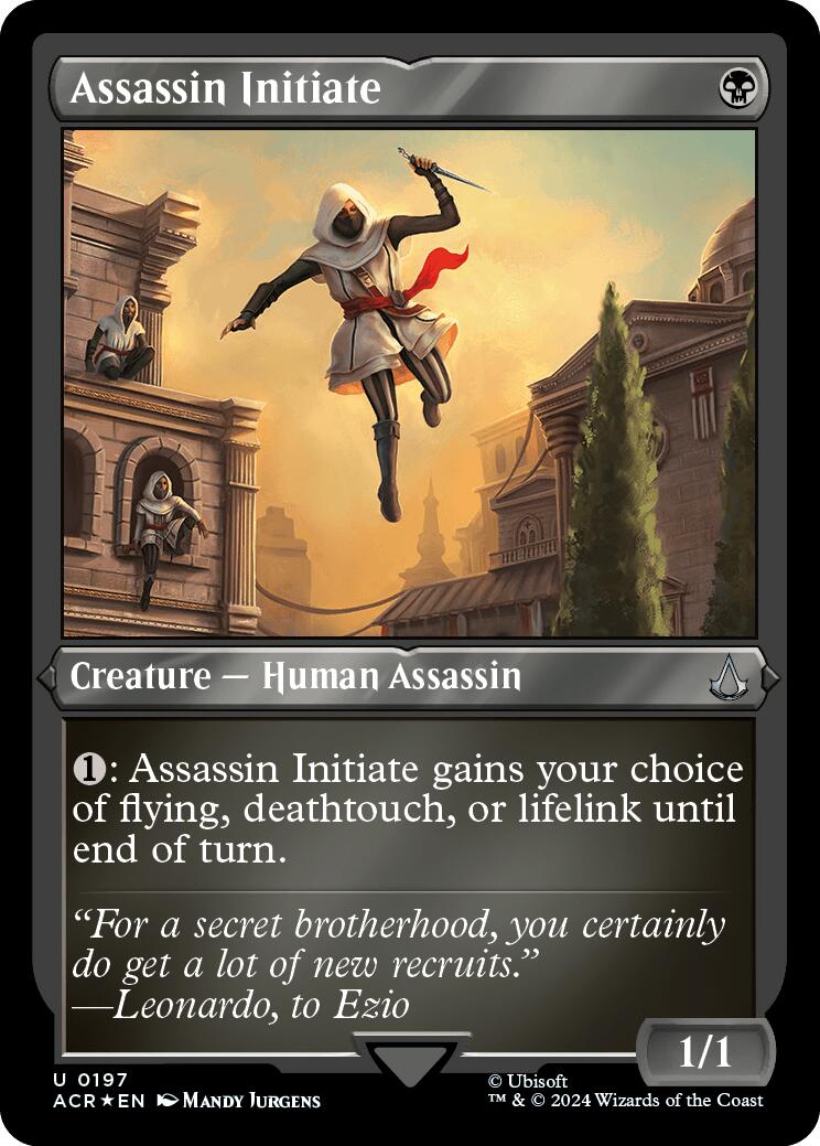 Assassin Initiate (Foil Etched) [Assassin's Creed] | GrognardGamesBatavia