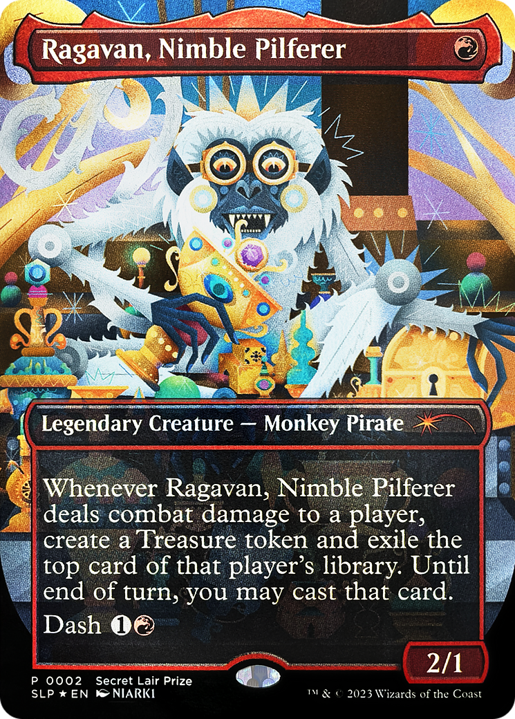 Ragavan, Nimble Pilferer (Borderless) [Secret Lair Showdown] | GrognardGamesBatavia