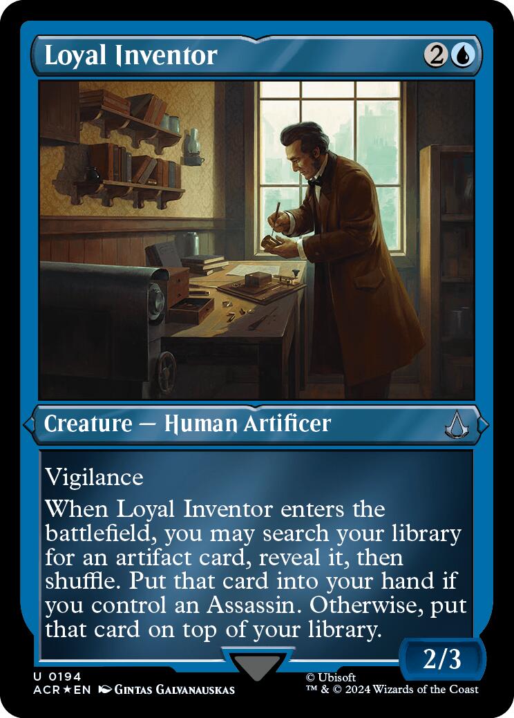 Loyal Inventor (Foil Etched) [Assassin's Creed] | GrognardGamesBatavia