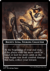 Bounty: Lyssa, Sterling Collector // Bounty Rules Double-Sided Token [Outlaws of Thunder Junction Commander Tokens] | GrognardGamesBatavia