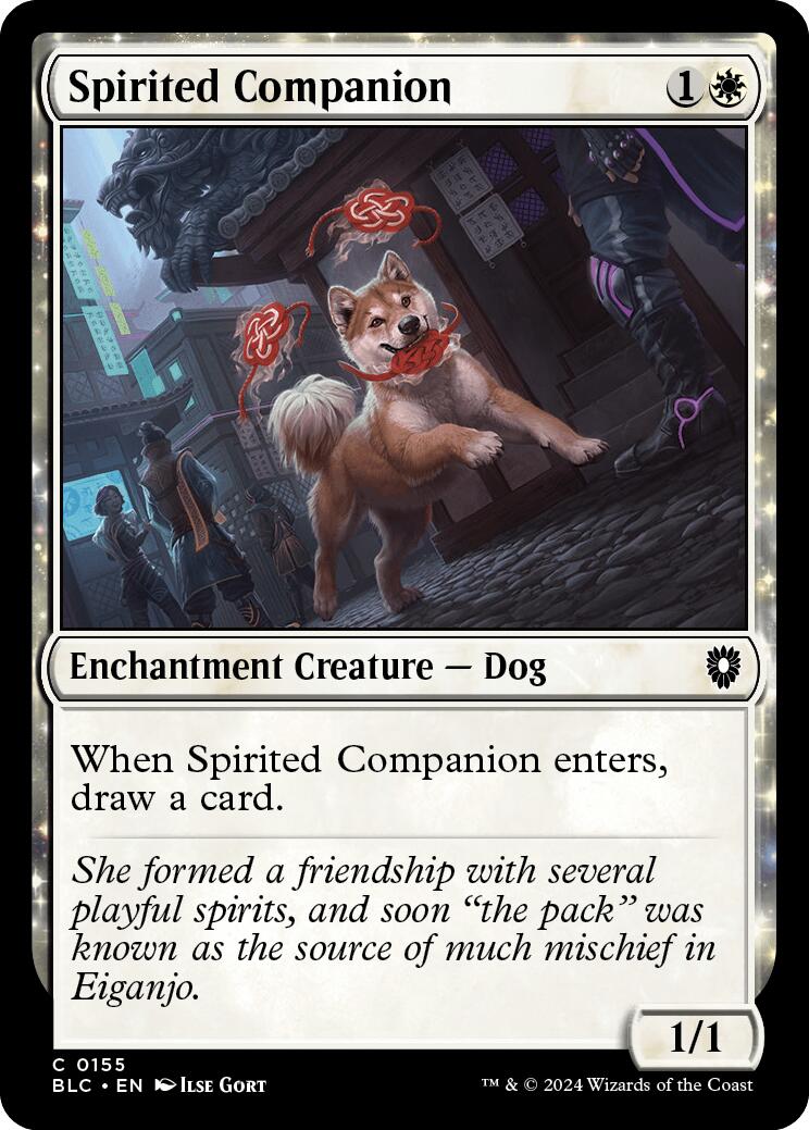 Spirited Companion [Bloomburrow Commander] | GrognardGamesBatavia