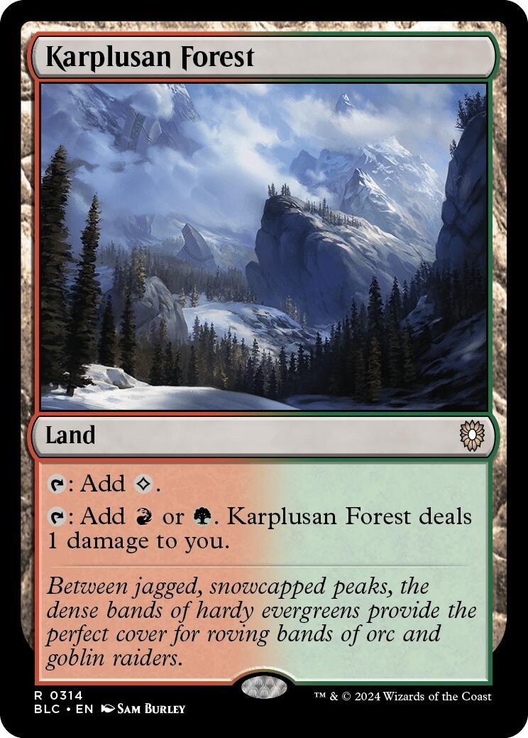 Karplusan Forest [Bloomburrow Commander] | GrognardGamesBatavia