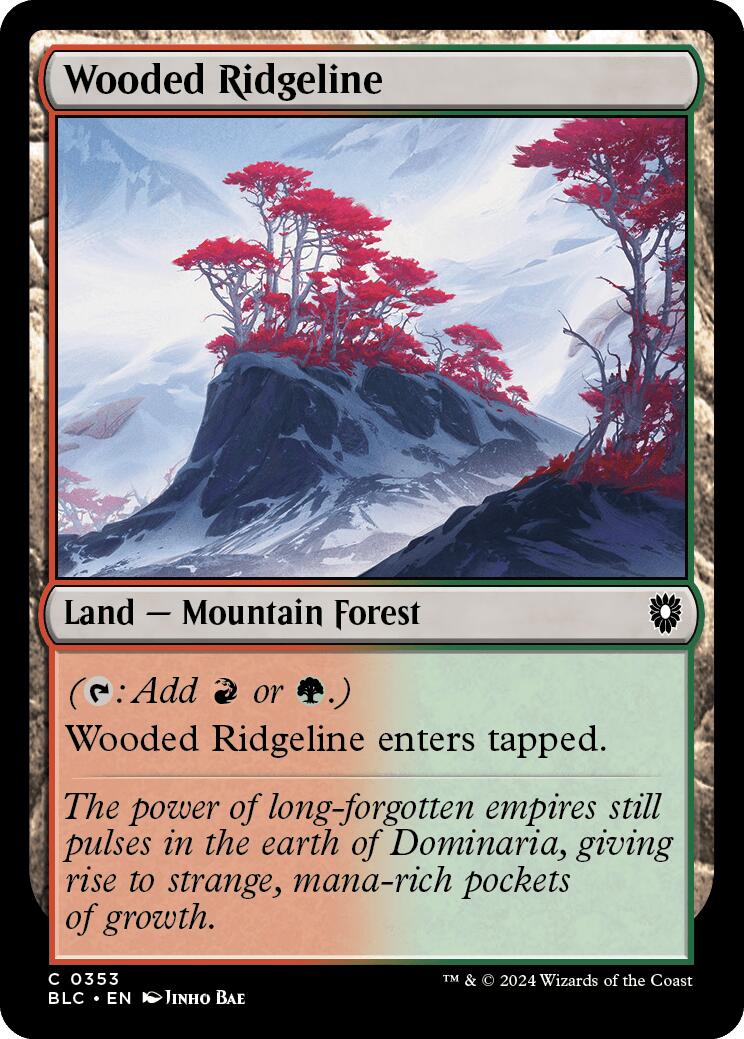 Wooded Ridgeline [Bloomburrow Commander] | GrognardGamesBatavia