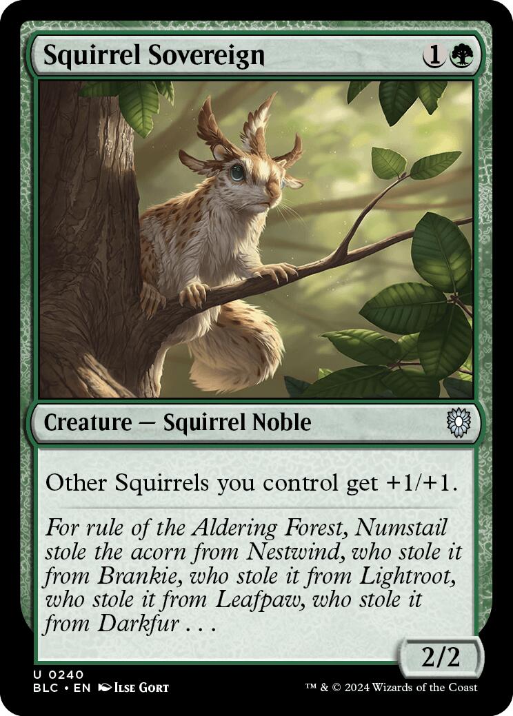 Squirrel Sovereign [Bloomburrow Commander] | GrognardGamesBatavia