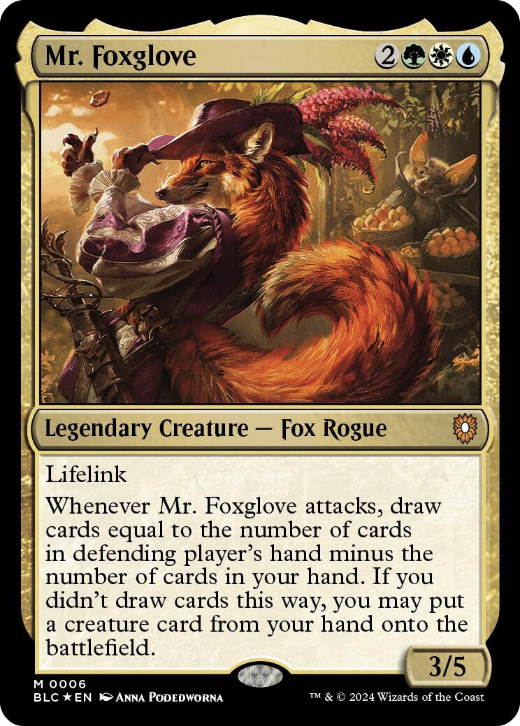 Mr. Foxglove [Bloomburrow Commander] | GrognardGamesBatavia