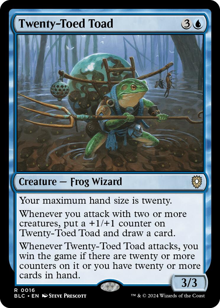 Twenty-Toed Toad [Bloomburrow Commander] | GrognardGamesBatavia