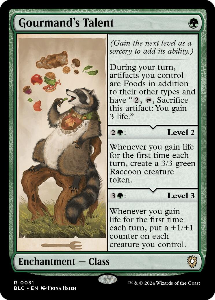 Gourmand's Talent [Bloomburrow Commander] | GrognardGamesBatavia