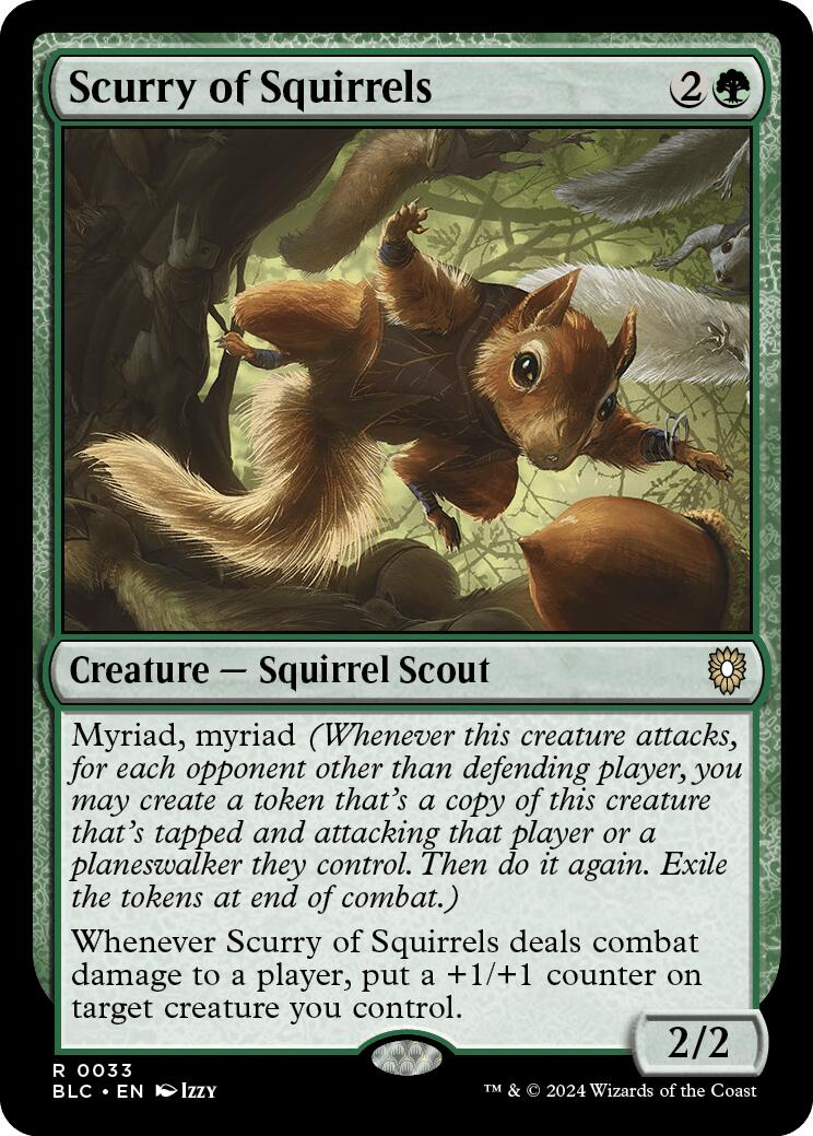 Scurry of Squirrels [Bloomburrow Commander] | GrognardGamesBatavia