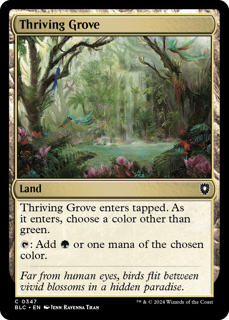 Thriving Grove [Bloomburrow Commander] | GrognardGamesBatavia