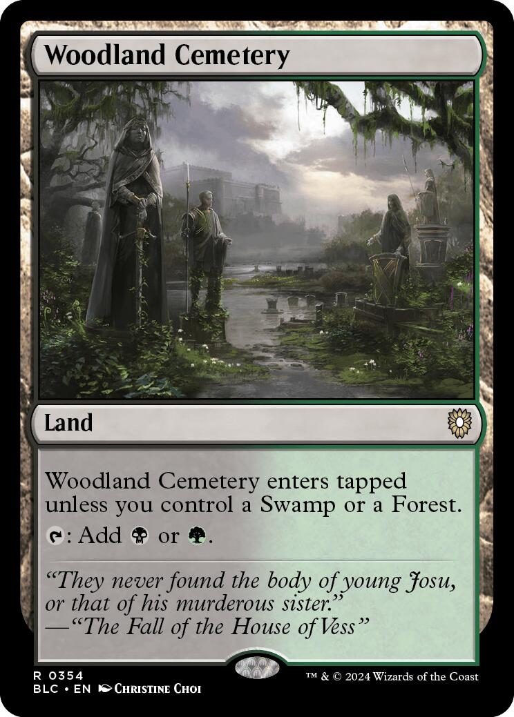 Woodland Cemetery [Bloomburrow Commander] | GrognardGamesBatavia