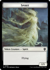 Spirit // Faerie Double-Sided Token [Bloomburrow Commander Tokens] | GrognardGamesBatavia