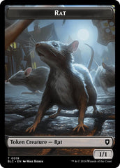 Rat // Raccoon Double-Sided Token [Bloomburrow Commander Tokens] | GrognardGamesBatavia