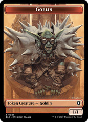 Goblin // Thopter Double-Sided Token [Bloomburrow Commander Tokens] | GrognardGamesBatavia