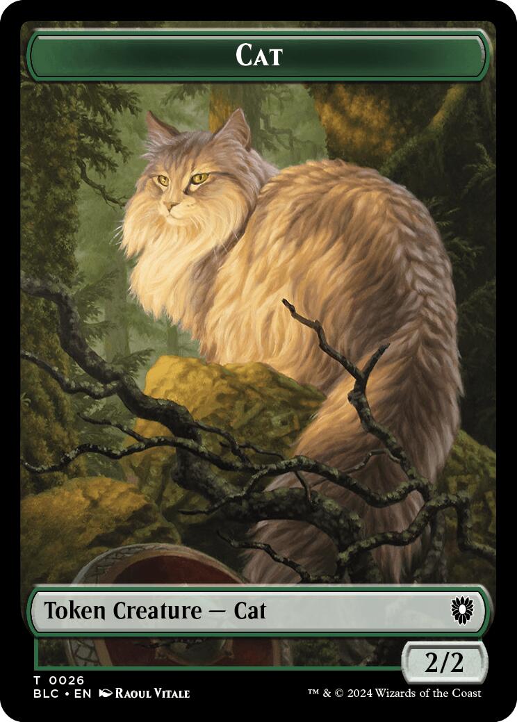 Cat // Treasure Double-Sided Token [Bloomburrow Commander Tokens] | GrognardGamesBatavia