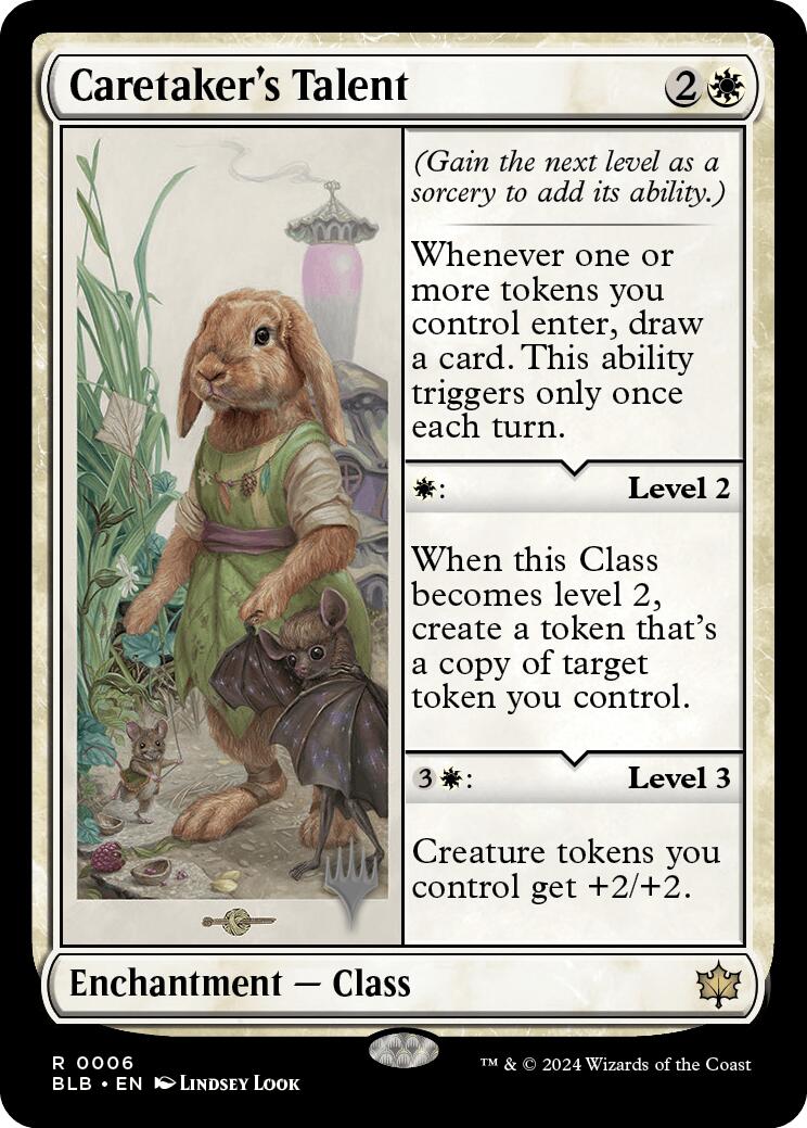 Caretaker's Talent (Promo Pack) [Bloomburrow Promos] | GrognardGamesBatavia