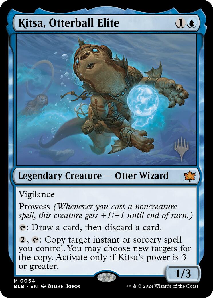 Kitsa, Otterball Elite (Promo Pack) [Bloomburrow Promos] | GrognardGamesBatavia