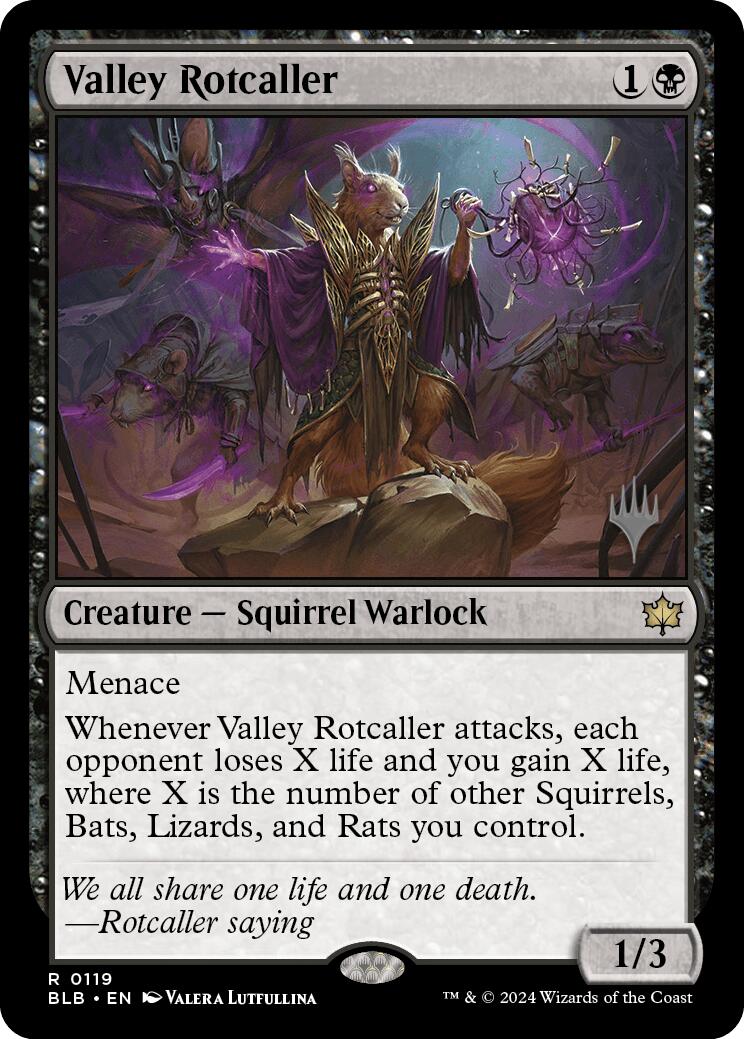 Valley Rotcaller (Promo Pack) [Bloomburrow Promos] | GrognardGamesBatavia