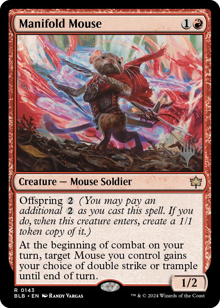 Manifold Mouse (Promo Pack) [Bloomburrow Promos] | GrognardGamesBatavia