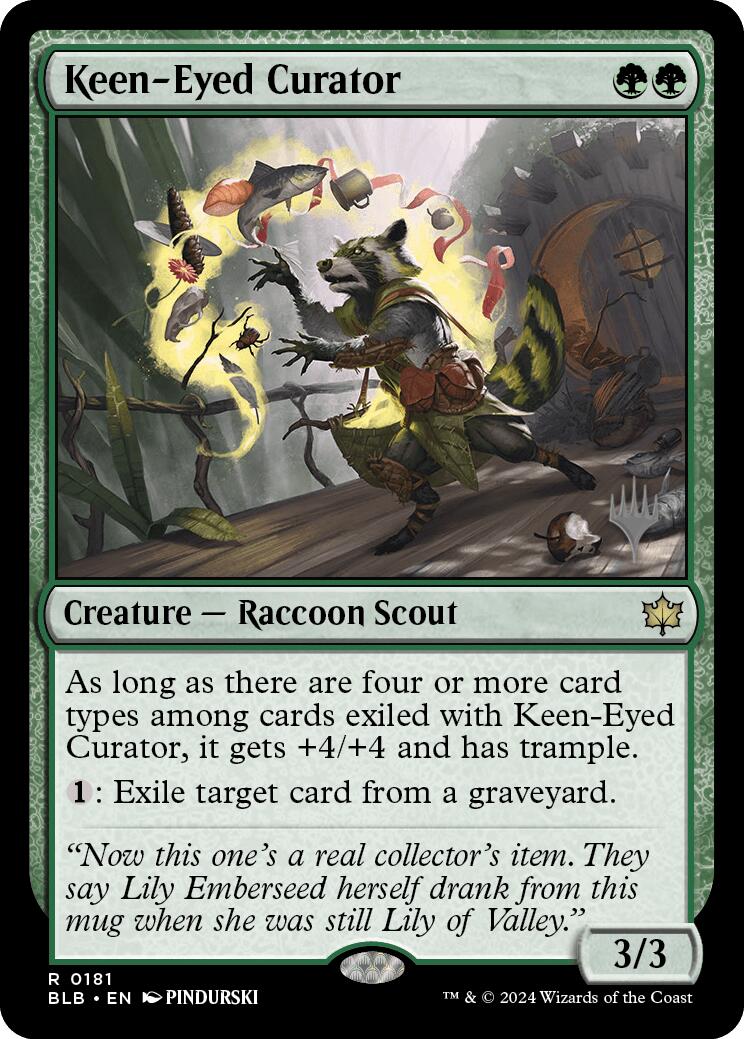 Keen-Eyed Curator (Promo Pack) [Bloomburrow Promos] | GrognardGamesBatavia