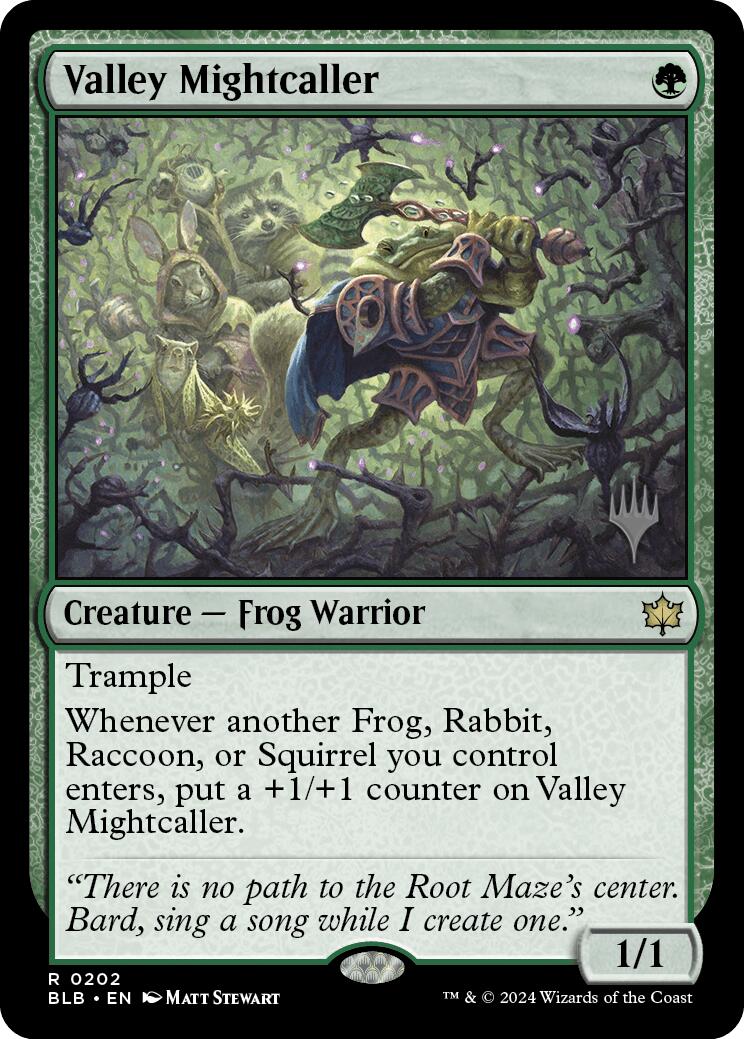 Valley Mightcaller (Promo Pack) [Bloomburrow Promos] | GrognardGamesBatavia