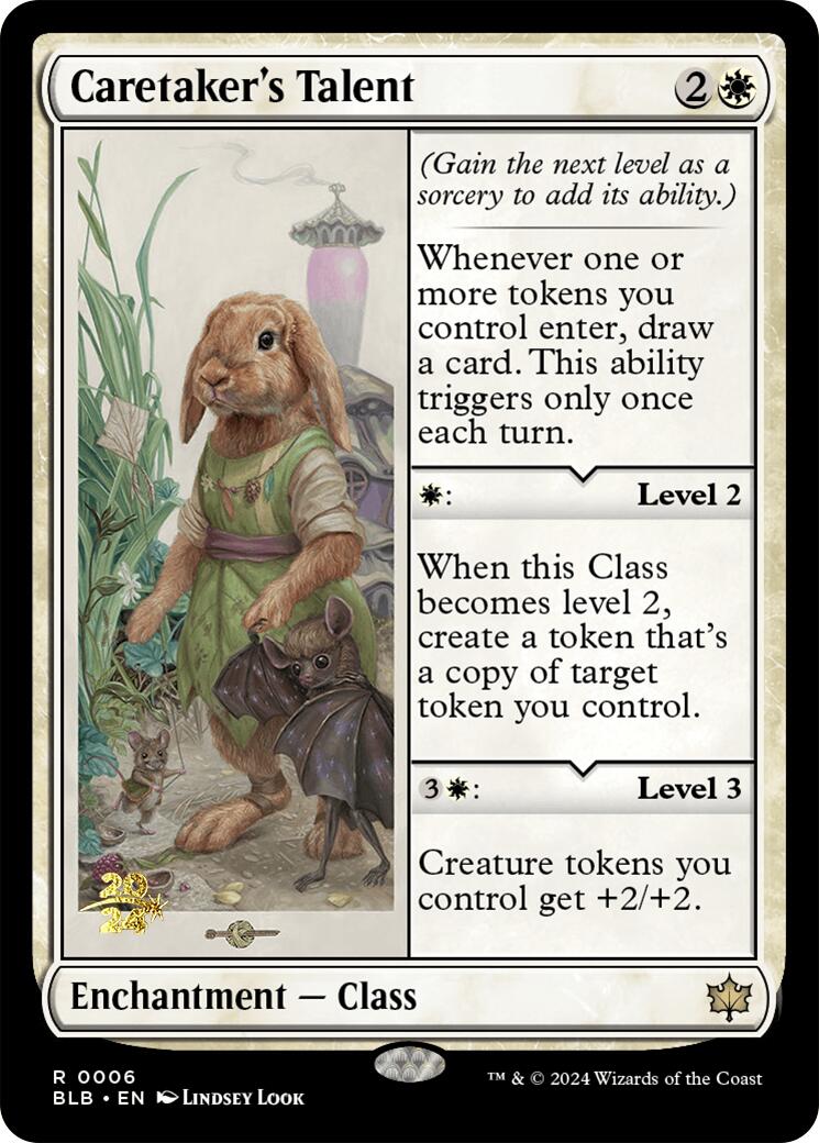 Caretaker's Talent [Bloomburrow Prerelease Promos] | GrognardGamesBatavia