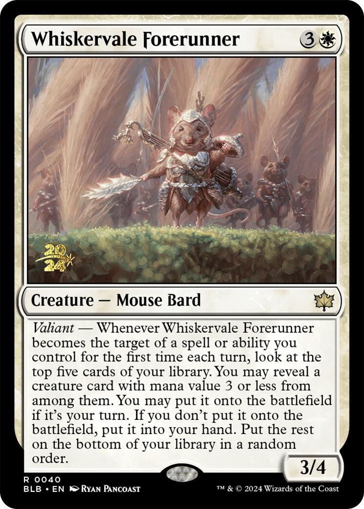 Whiskervale Forerunner [Bloomburrow Prerelease Promos] | GrognardGamesBatavia