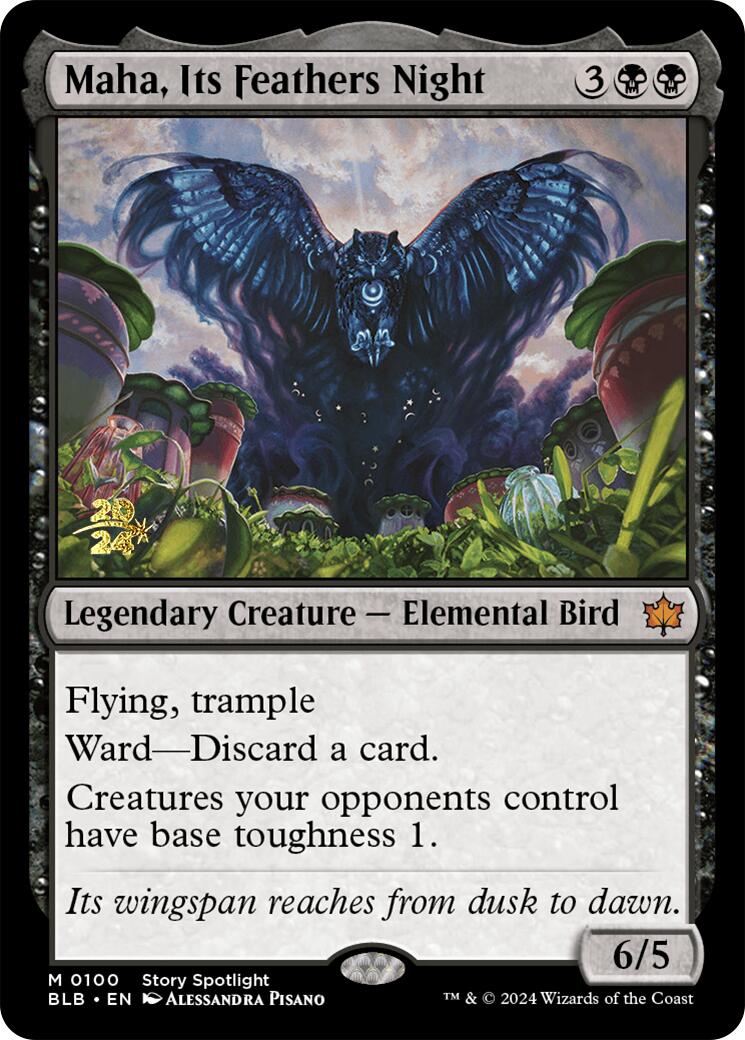 Maha, Its Feather Night [Bloomburrow Prerelease Promos] | GrognardGamesBatavia