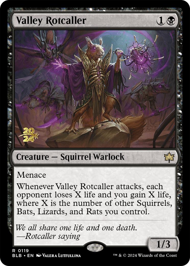 Valley Rotcaller [Bloomburrow Prerelease Promos] | GrognardGamesBatavia