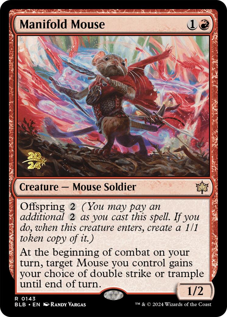 Manifold Mouse [Bloomburrow Prerelease Promos] | GrognardGamesBatavia