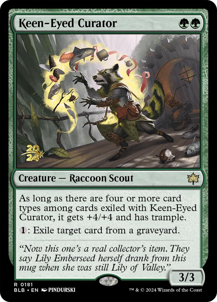 Keen-Eyed Curator [Bloomburrow Prerelease Promos] | GrognardGamesBatavia