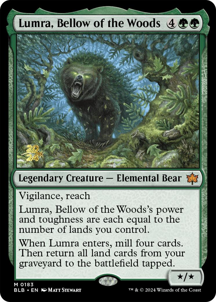 Lumra, Bellow of the Woods [Bloomburrow Prerelease Promos] | GrognardGamesBatavia