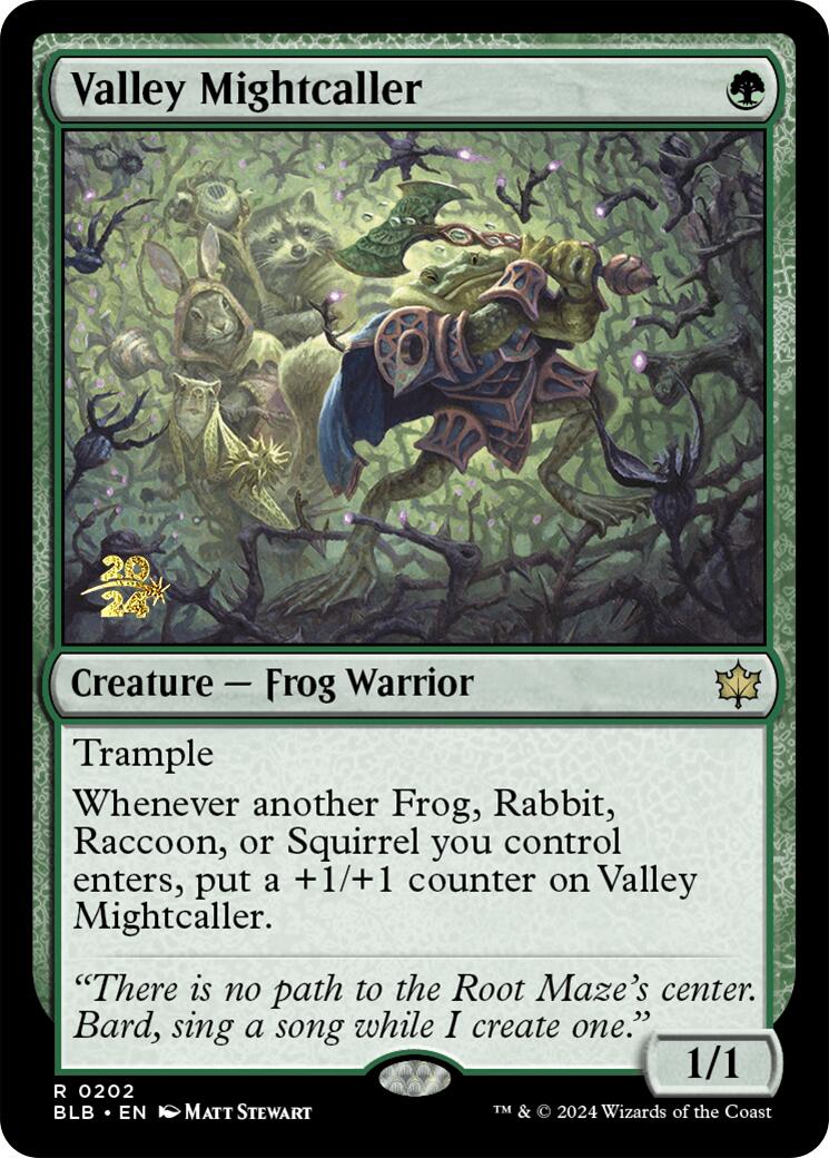 Valley Mightcaller [Bloomburrow Prerelease Promos] | GrognardGamesBatavia