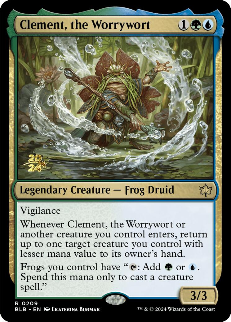 Clement, the Worrywort [Bloomburrow Prerelease Promos] | GrognardGamesBatavia