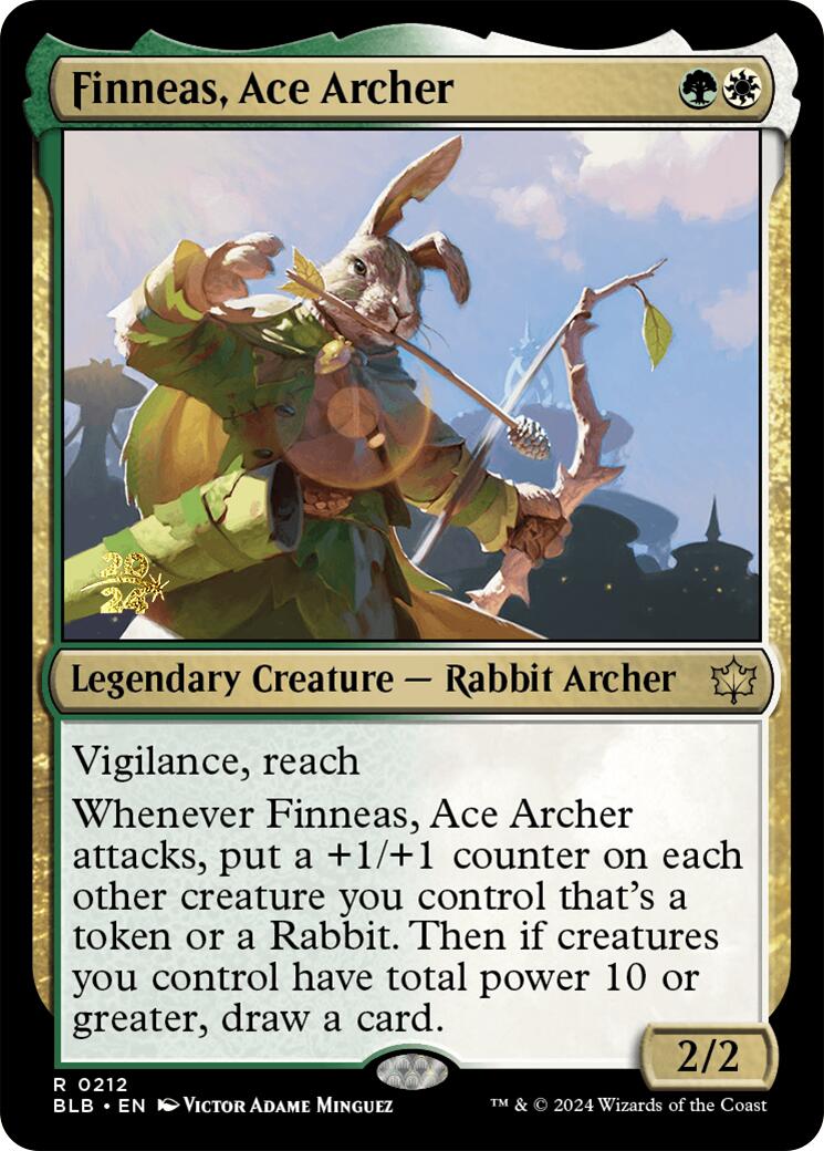 Finneas, Ace Archer [Bloomburrow Prerelease Promos] | GrognardGamesBatavia