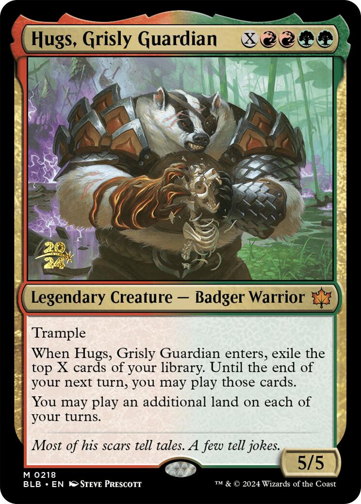 Hugs, Grisly Guardian [Bloomburrow Prerelease Promos] | GrognardGamesBatavia